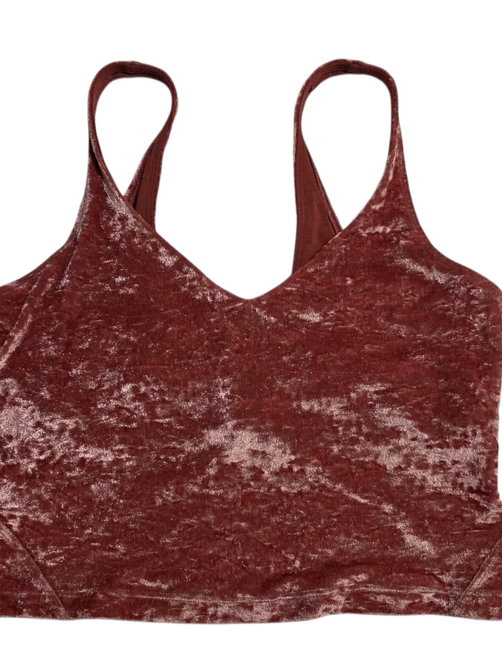 Lululemon Align Tank Cropped Crushed Velvet Size 8